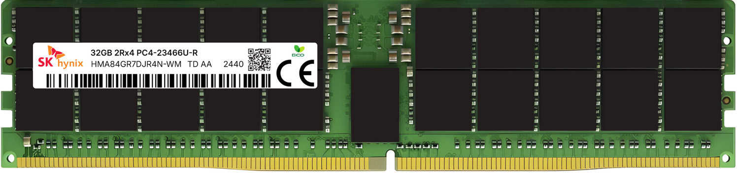 HMA84GR7DJR4N-WM SK Hynix 32GB DDR4-2933 ECC RDIMM 2Rx4 1.2V Memory