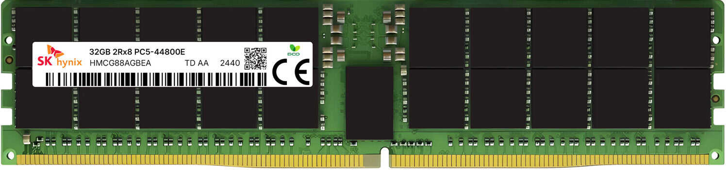 HMCG88AGBEA SK Hynix 32GB DDR5-5600 ECC UDIMM 2Rx8 1.1V Memory